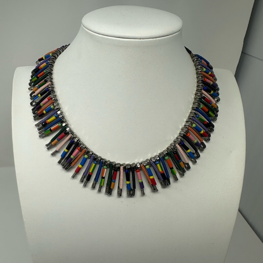 Really unique unisex African inspired handmade necklace